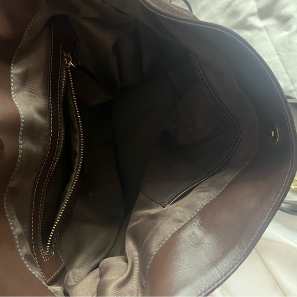 My choice Suede Italian Leather Shoulder Hobo Handbag Italy. - Picture 5 of 6